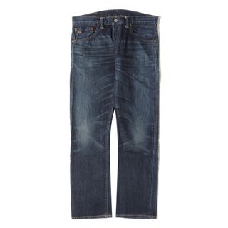 RRL - 美品 RRL ダブルアールエル パンツ サイズ:29 ヴィンテージ加工 ストレート デニムパンツ JAPAN WOVEN SELVEDGE DENIM インディゴ ラルフローレン ボトムス ジーンズ ジーパン【メンズ】【中古】