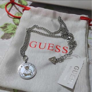 ゲス(GUESS)のGUESS (W) Bear Coin Chain Necklace シルバー(ネックレス)