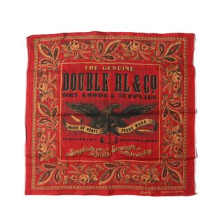 RRL - 美品 RRL ダブルアールエル イーグル デザイン バンダナ RED EAGLE BANDANA レッド ラルフローレン ブランド アイテム 小物【メンズ】【中古】