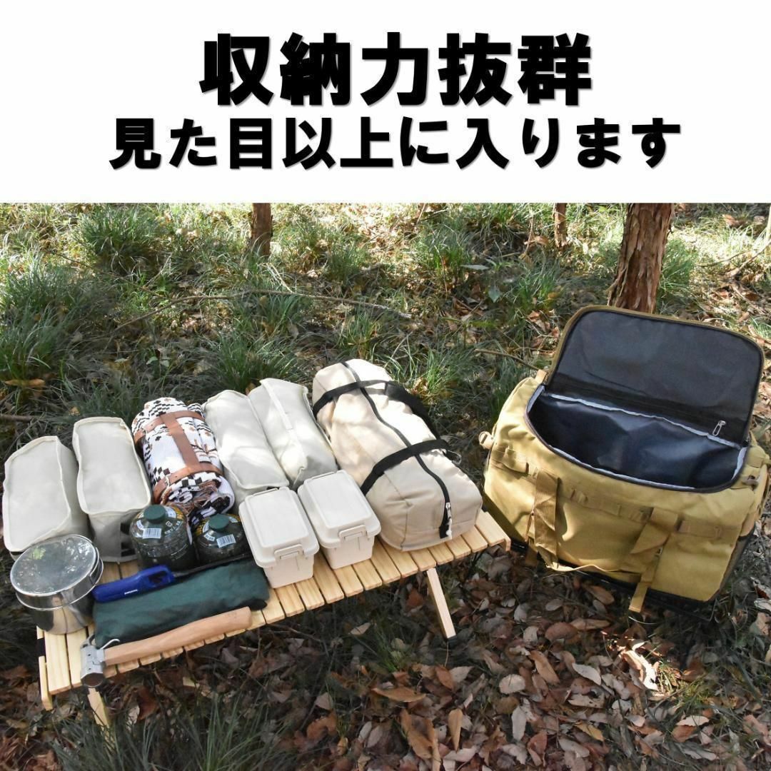 ★新品★キャンプ用品 収納★キャンプバッグ★容量約53L★モスグリーン メンズのバッグ(ボストンバッグ)の商品写真