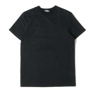 ディオールオム(DIOR HOMME)のDior HOMME ディオールオム Tシャツ サイズ:XS 17AW ビーズ BEE 刺繍 ショートスリーブ ライトウェイト スウェット クルーネック 半袖Tシャツ トレーナー 裏毛 ブラック 黒 イタリア製 トップス カットソー【メンズ】【中古】(Tシャツ/カットソー(半袖/袖なし))