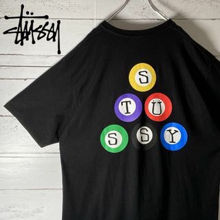 ステューシー(STUSSY)のB5 【レア】ステューシー☆ビリヤード 8ボール Ｔシャツ マルチカラー L(Tシャツ/カットソー(半袖/袖なし))