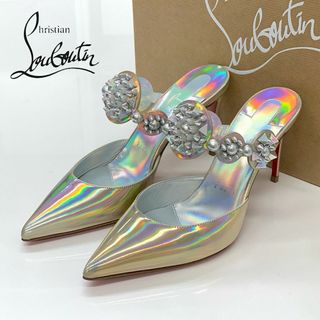 クリスチャンルブタン(Christian Louboutin)の6149 未使用 クリスチャンルブタン レザー スタッズ ミュール パンプス(ハイヒール/パンプス)