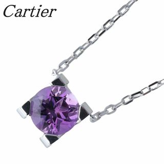 カルティエ(Cartier)のカルティエ Cドゥ アメジスト ネックレス 750WG 41cm 箱 新品仕上げ済 Cartier【16823】(ネックレス)