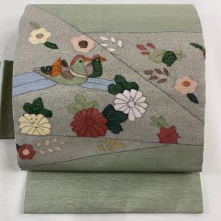 名古屋帯 美品 秀品 正絹 【中古】(帯)