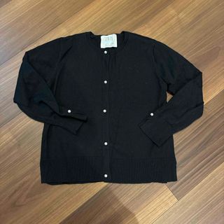 ザラキッズ(ZARA KIDS)のザラキッズ✴︎パール付カーディガン✴︎黒✴︎122(カーディガン)