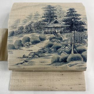 名古屋帯 美品 秀品 正絹 【中古】(帯)