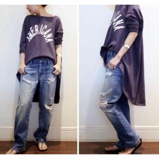 アパルトモンドゥーズィエムクラス(L'Appartement DEUXIEME CLASSE)のアメリカーナ × アパルトモン バックロング Tシャツ(Tシャツ(長袖/七分))