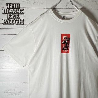 E4【即完売】ブラックアイパッチ☆センターロゴ 取扱注意Tシャツ XL 入手困難(Tシャツ/カットソー(半袖/袖なし))