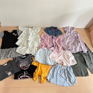 120 女の子　13点セット　まとめ売り 夏服(Tシャツ/カットソー)