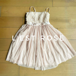 レストローズ(L'EST ROSE)のレストローズ　L'est Rose ドレス ワンピース 結婚式  パーティ(ひざ丈ワンピース)