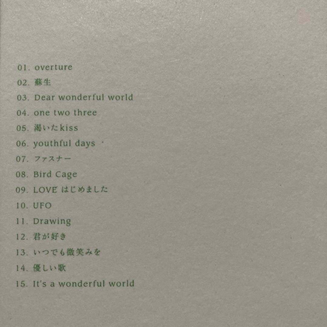 IT’S　A　WONDERFUL　WORLD エンタメ/ホビーのCD(ポップス/ロック(邦楽))の商品写真