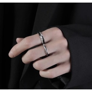 【残り僅か】指輪　メンズ　チタン銅　FREEサイズ　韓国　高見え(リング(指輪))