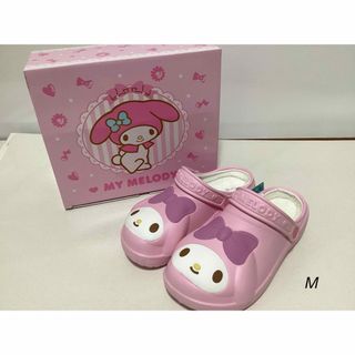 サンリオ(サンリオ)のSANRIO MY MELODY  ダイカット　ファーEVA サンダル(サンダル)