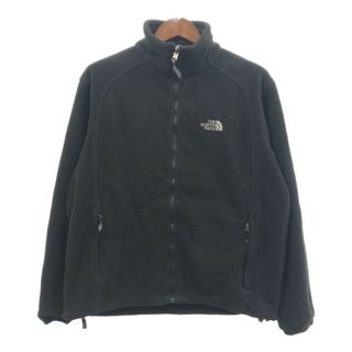 ザノースフェイス(THE NORTH FACE)のTHE NORTH FACE ノースフェイス フリースジャケット アウトドア ブラック (メンズ M) 中古 古着 Q5980(その他)