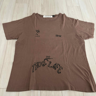 2PAC タトゥー　Tシャツ(Tシャツ/カットソー(半袖/袖なし))