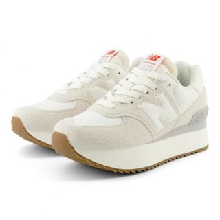 New Balance - 【美品】ニューバランスWL574ライトグレー.23センチ。