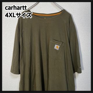 カーハート(carhartt)の【カーハート】半袖Tシャツ　胸ポケット　カーキー　ワンポイントロゴ29(Tシャツ/カットソー(半袖/袖なし))