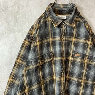 carhartt - 【超オーバーサイズ、ダーク系カラー】carharttダブルポケット長袖90s