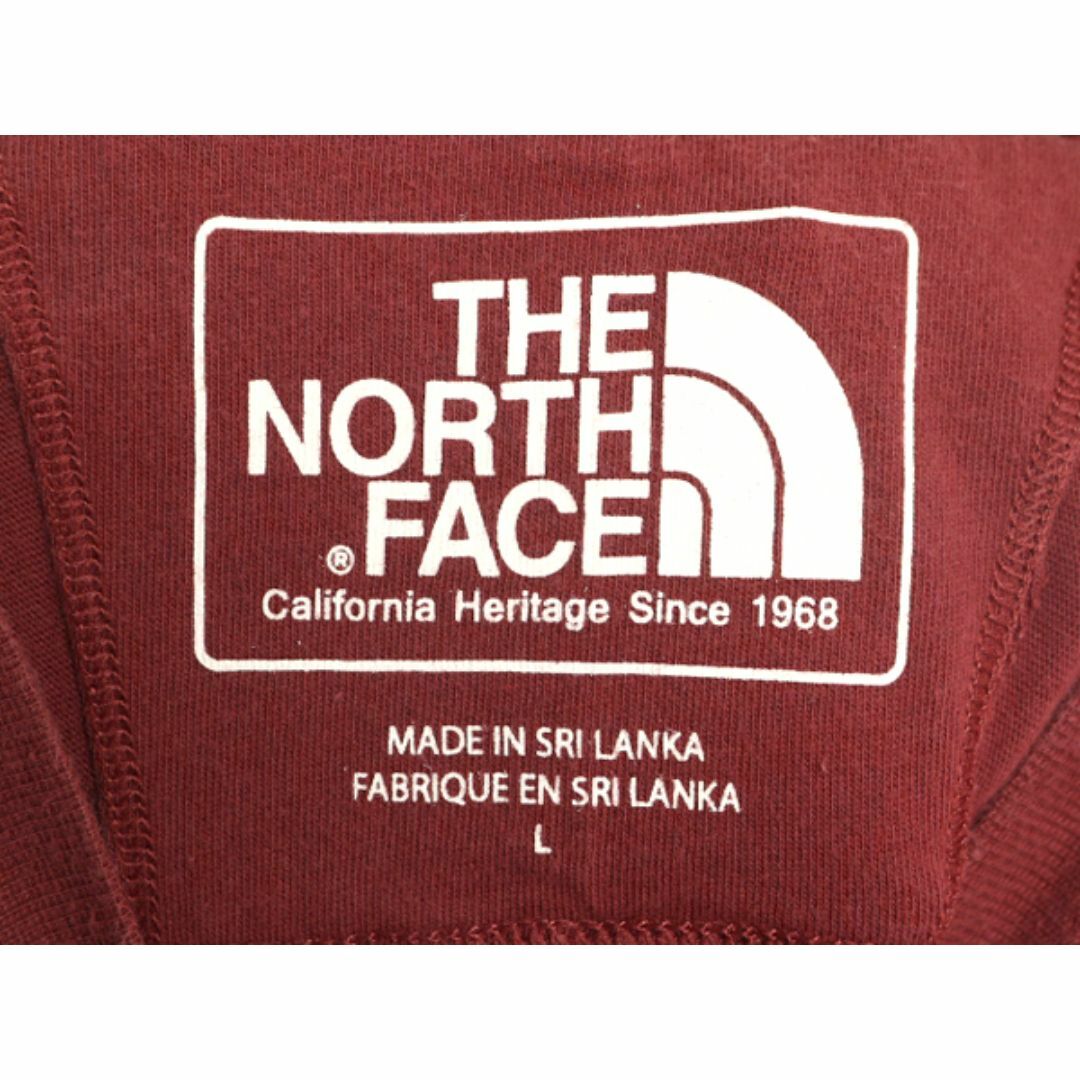 THE NORTH FACE(ザノースフェイス)のノースフェイス 長袖 Tシャツ メンズ L / The North Face 無地 アウトドア インナー ロンT クルーネック カットソー シンプル バーガンディ メンズのトップス(Tシャツ/カットソー(七分/長袖))の商品写真