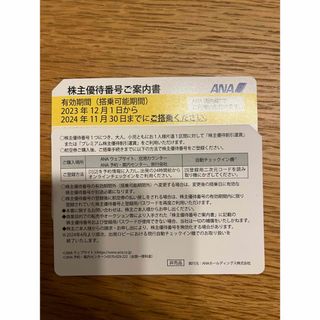 エーエヌエー(ゼンニッポンクウユ)(ANA(全日本空輸))のANA 株主優待　1枚売　通知可(その他)