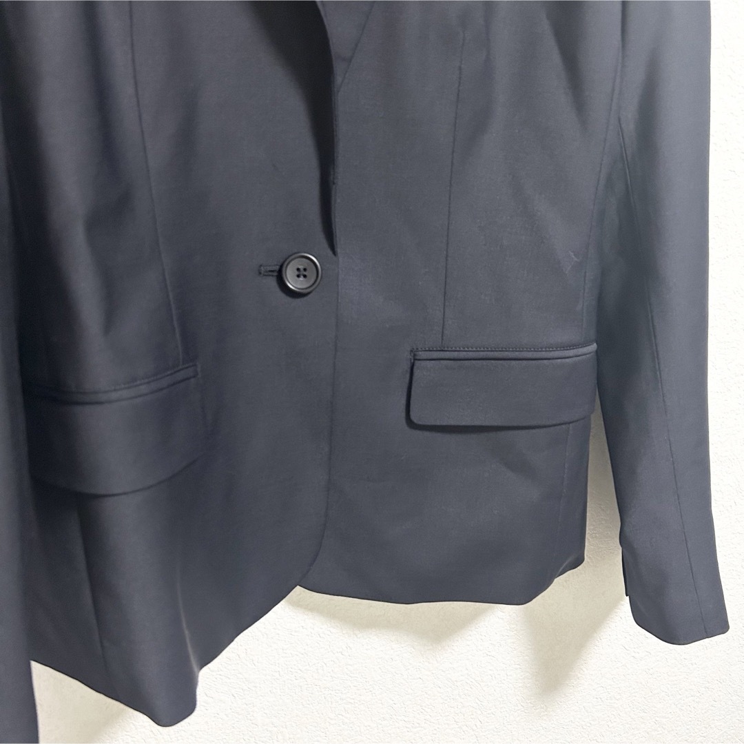 PLST(プラステ)の【美品】PLST テーラードジャケット　ワンピース　ツーピース　ブラック黒　M レディースのフォーマル/ドレス(スーツ)の商品写真