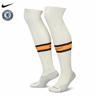 ナイキ(NIKE)の★送料無料★UK直輸入★ナイキ★チェルシー ストッキング★O白x橙黒/M★(ウェア)