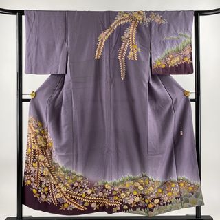 訪問着 身丈150.5cm 裄丈63.5cm 正絹 名品 【中古】(着物)