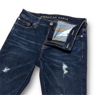 American Eagle - アメリカンイーグル  スキニー ダメージ加工 ストレッチ サイズUS 30