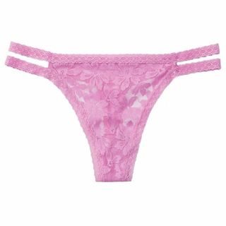 ヴィクトリアズシークレット(Victoria's Secret)のVICTORIA'S SECRET レースソング S Tバック ピンク 透け(ショーツ)