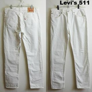 リーバイス(Levi's)のリーバイス　511　W87cm　スリム　ホワイトデニム　ストレッチ　メキシコ製(デニム/ジーンズ)