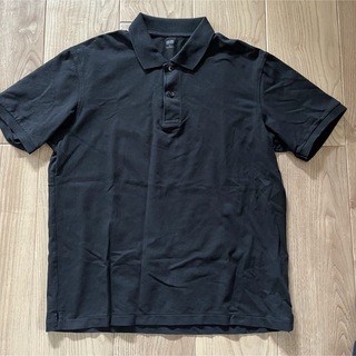 ユニクロ(UNIQLO)のuniqlo ドライカノコポロシャツ　半袖　XL 黒　B【送料込】(ポロシャツ)