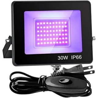 ブラックライト 30W LED投光器 紫外線UVブラックライト 防水IP66(その他)