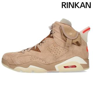 ナイキ(NIKE)のナイキ ×トラヴィススコット Travis Scott  AIR JORDAN 6 SP BRITISH KHAKI DH0690-200 エアジョーダン6ブリティッシュカーキスニーカー メンズ 26cm(スニーカー)