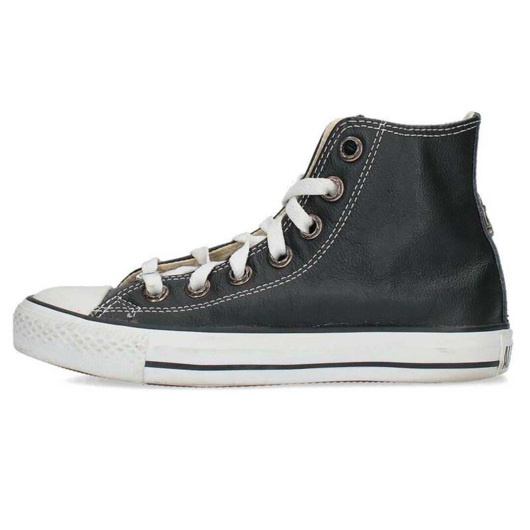 Chrome Hearts(クロムハーツ)のクロムハーツ  CH CONVERSE LEATHER スターパッチシルバー装飾レザーハイカットスニーカー レディース 23cm レディースの靴/シューズ(スニーカー)の商品写真