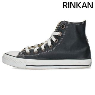 クロムハーツ(Chrome Hearts)のクロムハーツ  CH CONVERSE LEATHER スターパッチシルバー装飾レザーハイカットスニーカー レディース 23cm(スニーカー)