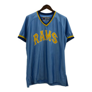 Champion - 90年代 USA製 Champion チャンピオン フットボール ゲームシャツ ユニフォーム ライトブルー (メンズ XL) 中古 古着 Q5989