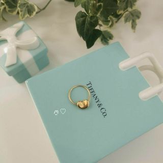 Tiffany & Co. - ティファニー　ビーンズリング　10号　Ꮶ18イエローゴールド　2.3g