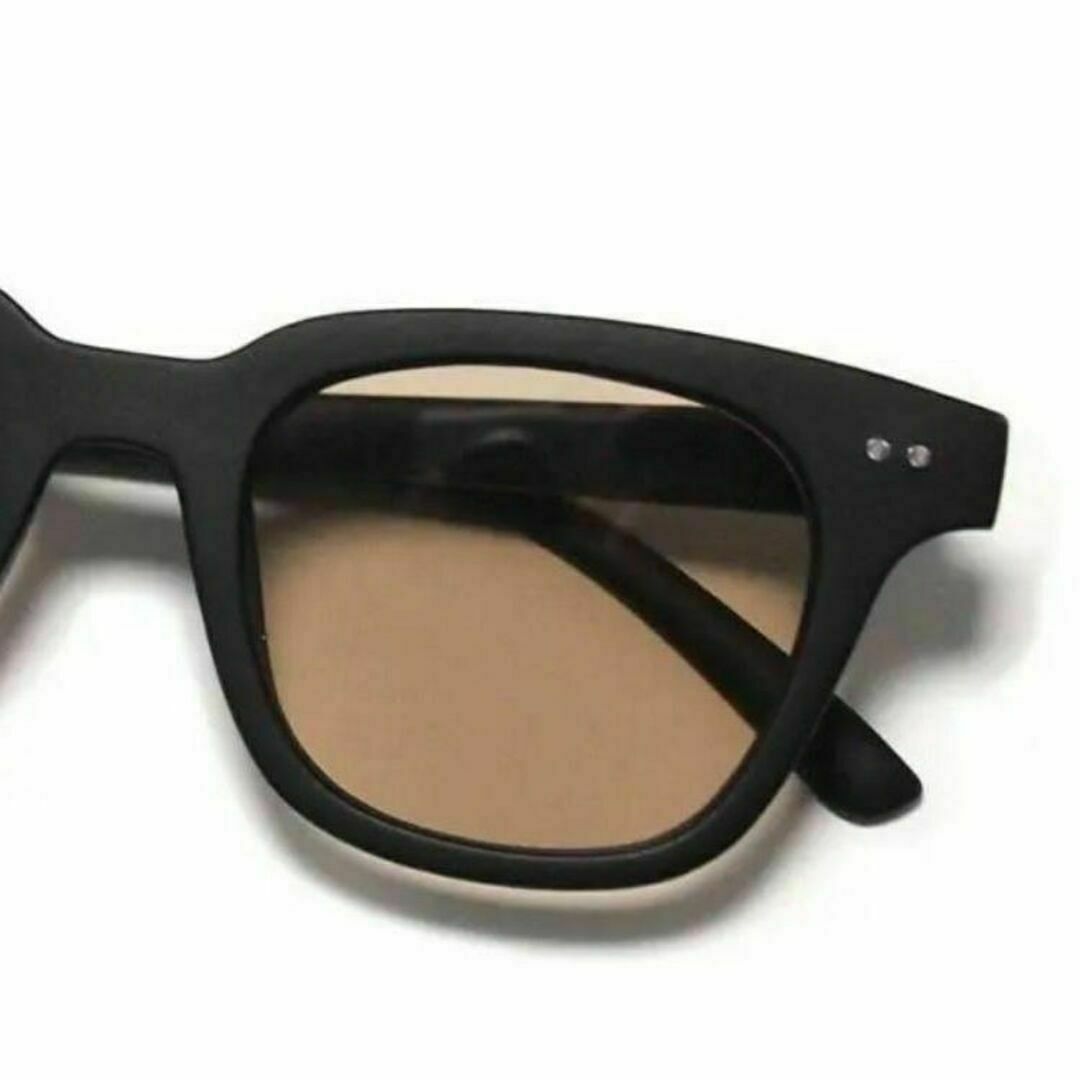294 サングラス ブラウン ウェリントン型 男女兼用 ベージュ 軽量 韓国 メンズのファッション小物(サングラス/メガネ)の商品写真