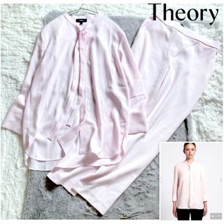 セオリー(theory)の【セオリー】極美品✨セオリー セットアップ ボウタイブラウス パンツ 現行(セット/コーデ)