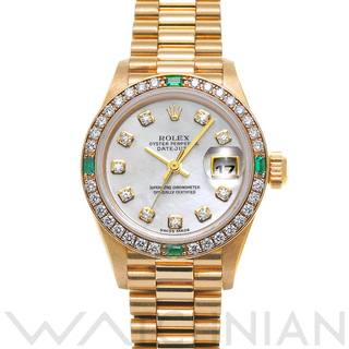 ロレックス(ROLEX)の中古 ロレックス ROLEX 79078NG A番(1998年頃製造) ホワイトシェル /ダイヤモンド レディース 腕時計(腕時計)
