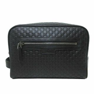 グッチ(Gucci)の【新品】グッチ アウトレット GUCCI セカンドバッグ 419775 マイクロGG グッチシマレザー セカンドバッグ ブラック(セカンドバッグ/クラッチバッグ)