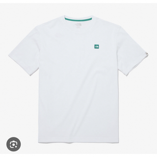 ザノースフェイス(THE NORTH FACE)のノースフェイスTシャツ 韓国 新品 XXL 110  ホワイト 白 緑(Tシャツ/カットソー(半袖/袖なし))