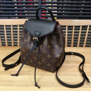 ルイヴィトン(LOUIS VUITTON)の新品同様 ルイヴィトン 現行 モノグラム モンスリNM BB ノワール リュック(リュック/バックパック)