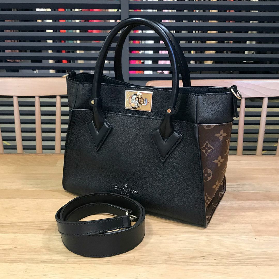 LOUIS VUITTON - 超美品 ルイヴィトン 現行 モノグラム オンマイサイドPM 2WAY ノワール