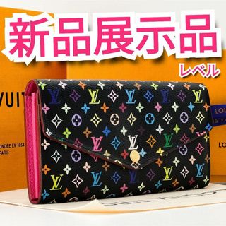 LOUIS VUITTON - 展示レベル❣️希少‼️ルイヴィトン✨マルチカラー✨ポルトフォイユ　サラ✨長財布