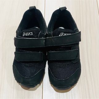 アシックス(asics)の【美品】asics スニーカー　SUKU2 スクスク　ブラック　黒(スニーカー)