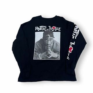 Poetic Justice 2PAC Tシャツ ラッパーT ロンT 袖ロゴ(Tシャツ/カットソー(半袖/袖なし))