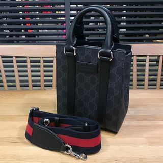 Gucci - 新品未使用 グッチ GGスプリーム 2WAYショルダーバッグ メンズ ブラック