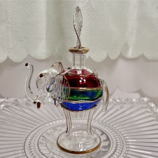 エジプト　香水瓶　エレファント　 アンティーク(ガラス)